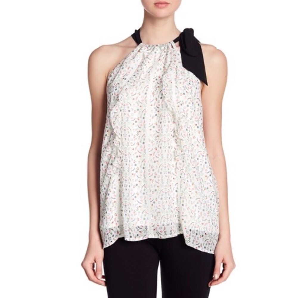 NWT Cynthia Rowley Floral Blouse Size L